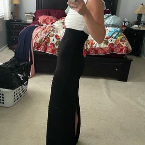 Beautiful Calvin Klein Black and White Gown